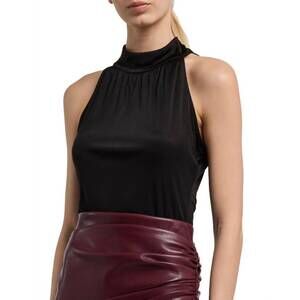 NEW GENERATION LOVE hadid halter neck top in black